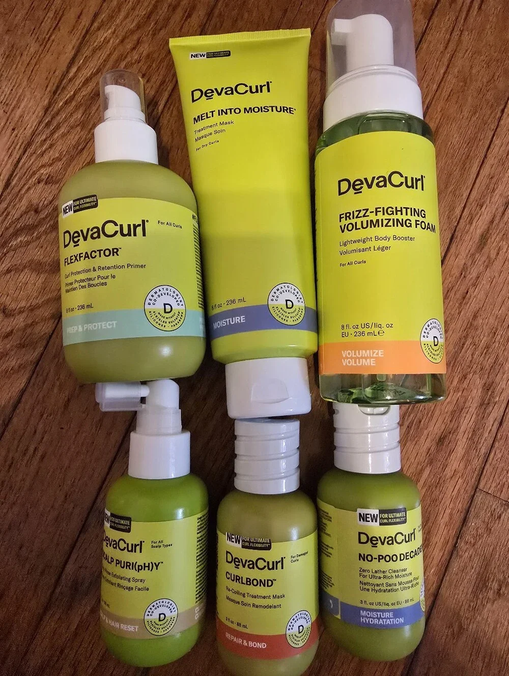 $170 MSRP DevaCurl Hair Care Set Of 6
